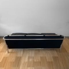  Poltronova Mid Century Modern Black Stringa Sofa Designed by Gae Aulenti for Poltronova - 1930463