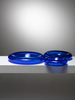  Pomeri Blue Glass Centerpieces by Eleonore Peduzzi Riva for Vistosi - 4724143