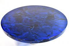  Portuondo Editions Blue fractal resin table - 1531715