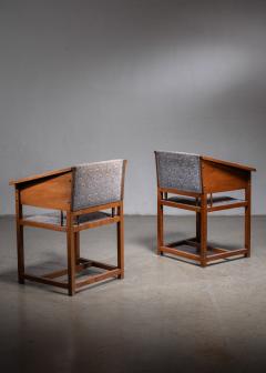  Prag Rudniker Pair Hans Vollmer armrest chairs - 4818515