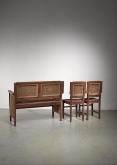  Prag Rudniker Prag Rudniker Secession Jugendstil set of bench and side chairs - 1471150