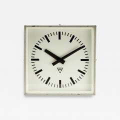  Pragotron Square Pragotron Wall Clock Czechoslovakia 1950s - 3995518