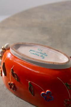  Pucci Ceramics Pucci Italian ceramics vase in orange and yellow No import duty we pay for it  - 4096929