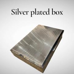  Puiforcat 1970s Silver plated decorative box in the style of Puiforcat - 4590882