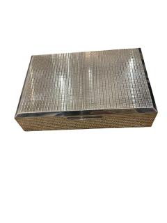 Puiforcat 1970s Silver plated decorative box in the style of Puiforcat - 4590884