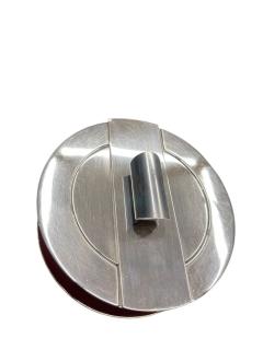  Puiforcat 1980s Silver plated and leather decorative box by Puiforcat - 4430939