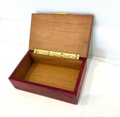  Puiforcat Red Leather Cigarette Box by Puiforcat - 4346430