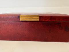  Puiforcat Red Leather Cigarette Box by Puiforcat - 4346440