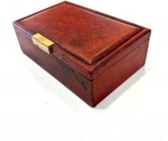  Puiforcat Red Leather Cigarette Box by Puiforcat - 4346444