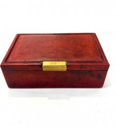  Puiforcat Red Leather Cigarette Box by Puiforcat - 4346445