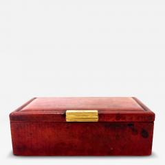  Puiforcat Red Leather Cigarette Box by Puiforcat - 4351752