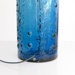  Pukeberg DEEP BLUE SCANDINAVIAN MODERN GLASS LAMP BY PUKEBERG GLASBRUK - 2197893