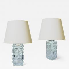  Pukeberg Pair of Table Lamps by Pukeberg Glasbruk - 4036498