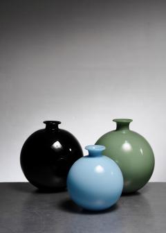  Pukeberg Set of 3 Harald Notini glass vases - 4551382