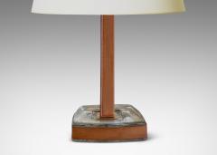  Pukeberg Table Lamp in Crystal Leather and Brass by Uno Westerberg for Pukeberg - 3666102