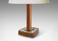  Pukeberg Table Lamp in Crystal Leather and Brass by Uno Westerberg for Pukeberg - 3666105