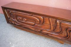  Pulaski Furniture Corporation Lacquered Walnut Oceanic Series Low Dresser by Pulaski Furniture - 2037680
