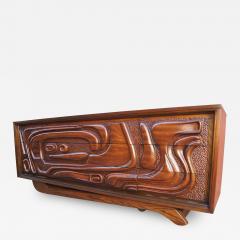  Pulaski Furniture Corporation Lacquered Walnut Oceanic Series Low Dresser by Pulaski Furniture - 2089455
