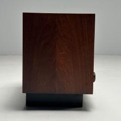  Pulaski Furniture Corporation Pulaski Brutalist Mid Century Modern Oceanic Nightstand Sculpted Walnut - 3756713