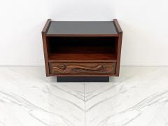  Pulaski Furniture Corporation Sculptural Oceanic Nightstand by Pulaski 1960s Style of Witco - 3705055