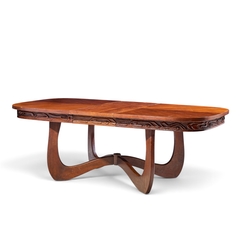  Pulaski Furniture Corporation Witco Style Pulaski Oceanic Mid Century Expanding Dining Table with 1 Leaf - 4738810