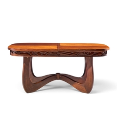  Pulaski Furniture Corporation Witco Style Pulaski Oceanic Mid Century Expanding Dining Table with 1 Leaf - 4738811
