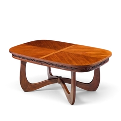  Pulaski Furniture Corporation Witco Style Pulaski Oceanic Mid Century Expanding Dining Table with 1 Leaf - 4738814