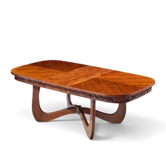  Pulaski Furniture Corporation Witco Style Pulaski Oceanic Mid Century Expanding Dining Table with 1 Leaf - 4738815