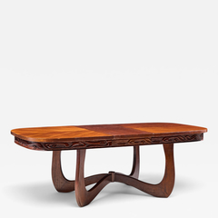  Pulaski Furniture Corporation Witco Style Pulaski Oceanic Mid Century Expanding Dining Table with 1 Leaf - 4738926