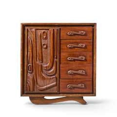  Pulaski Furniture Corporation Witco Style Pulaski Oceanic Mid Century Highboy Dresser Armoire - 4800345