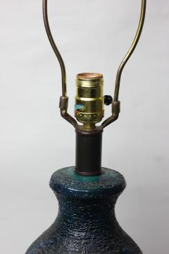  Quartite Creative Corp Quartite Creative Corp Blue Green Lava Glaze Ceramic Lamp 1965 United States - 3227381