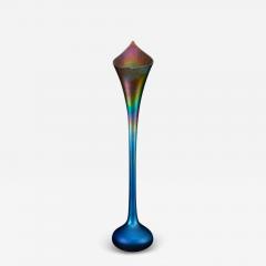  Quezal Quezal Iridescent Glass Floriform Vase Circa 1915 - 4311289