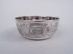  R Blackinton Co Blackinton Edwardian Nursery Rhyme Sterling Silver Porringer - 3766971