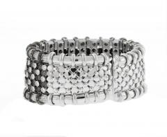  R C M R C M WHITE AND BLACK DIAMOND CUFF BRACELET - 3133131