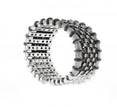  R C M R C M WHITE AND BLACK DIAMOND CUFF BRACELET - 3133133