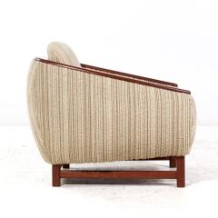  R Huber R Huber Mid Century Teak Barrel Lounge Chairs Pair - 3848124