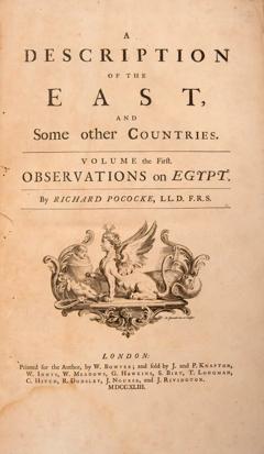  R POCOCKE A description of the East and some other countries bound with by POCOCKE - 3474685