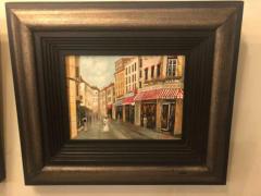  R Roywilsens Pair of Oil on Canvas Parisian Street Scenes Signed R Roywilsens - 2873049