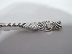  R Wallace Sons Set of 6 Antique American Art Nouveau Sterling Silver Demitasse Spoons - 3750191