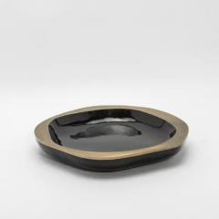  R Y Augousti Bowl in Black Shell with Bronze Patina Brass Details by R Y Augousti - 3879742