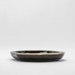  R Y Augousti Bowl in Black Shell with Bronze Patina Brass Details by R Y Augousti - 3879748