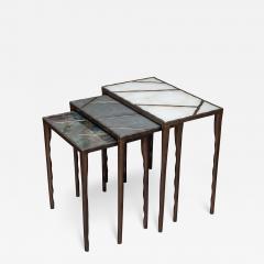  R Y Augousti Contemporary R Y Augousti Set of Three Melting Nesting Tables - 2730077