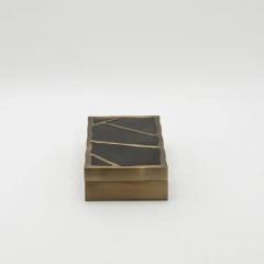  R Y Augousti Modern Box in Black Shell with Bronze Patina Brass by R Y Augousti - 3854404