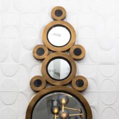  R Y Augousti Modern Mirror in Brass with Shagreen and Quartz Details by R Y Augousti - 3896124