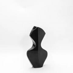  R Y Augousti Modern Sculptural Vase Black Shell by R Y Augousti - 3876618