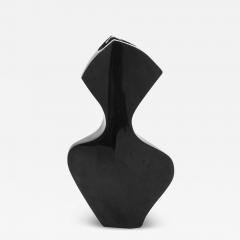  R Y Augousti Modern Sculptural Vase Black Shell by R Y Augousti - 3884655