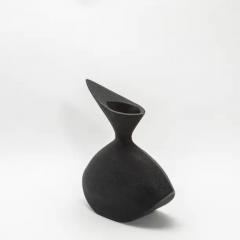  R Y Augousti Modern Sculptural Vase in Black Shagreen by R Y Augousti - 3876803