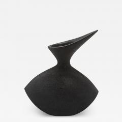  R Y Augousti Modern Sculptural Vase in Black Shagreen by R Y Augousti - 3884678