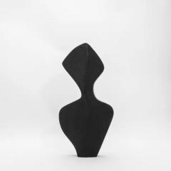  R Y Augousti Modern Sculptural Vase in Black Shagreen by R Y Augousti - 3879509