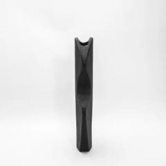  R Y Augousti Modern Sculptural Vase in Black Shagreen by R Y Augousti - 3879510